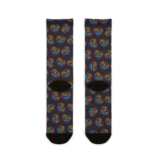 Love Shack Pattern Crew Socks