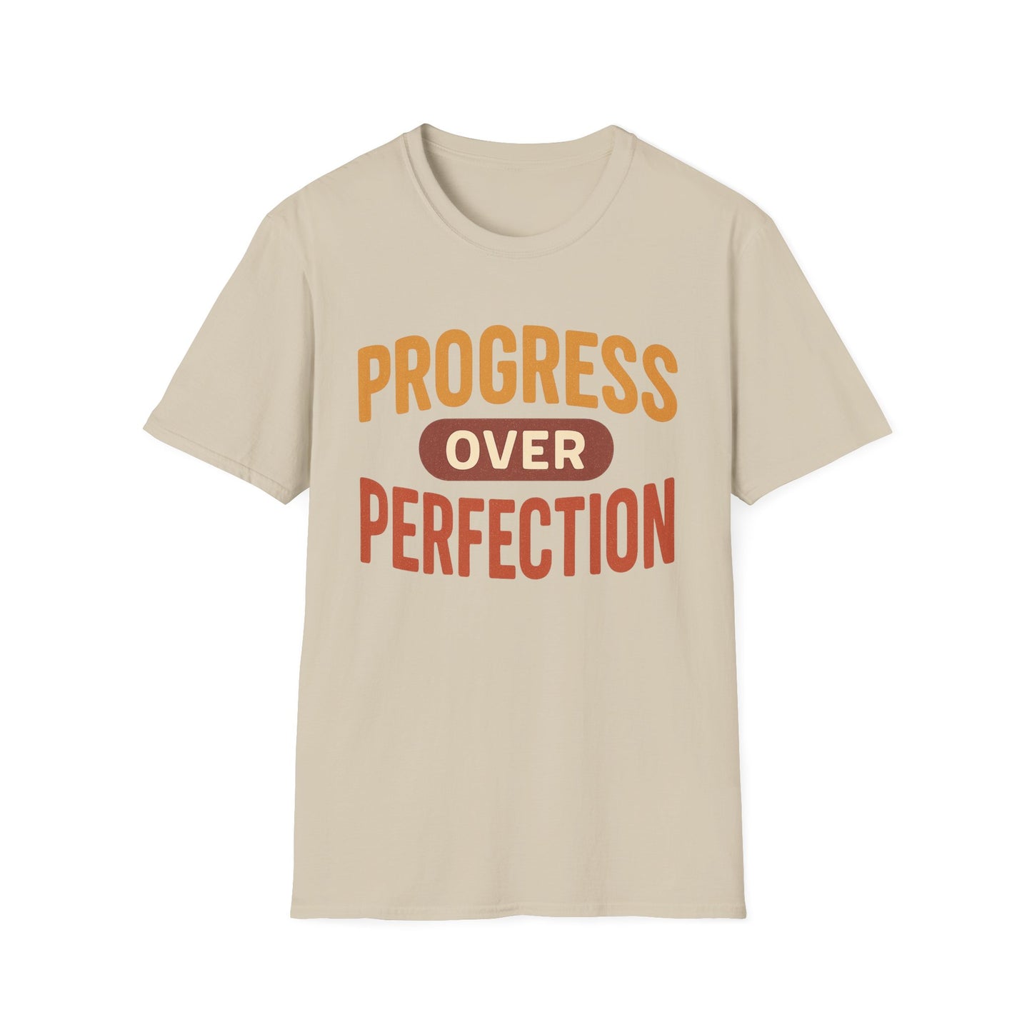 Motivational T-Shirt - Progress Over Perfection