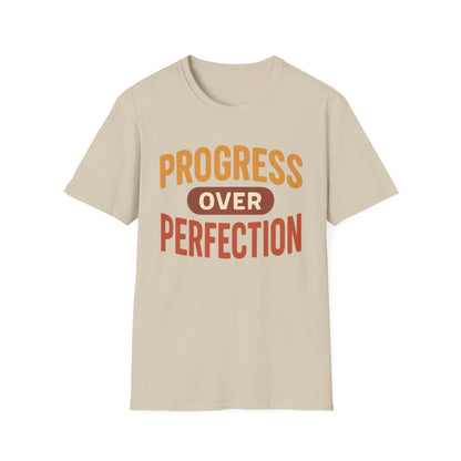Motivational T-Shirt - Progress Over Perfection