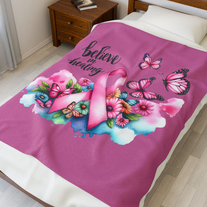 Plush Blanket - Believe in Healing