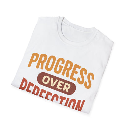 Motivational T-Shirt - Progress Over Perfection