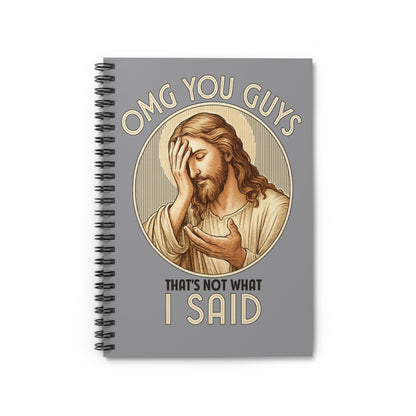 Humorous Jesus Spiral Notebook