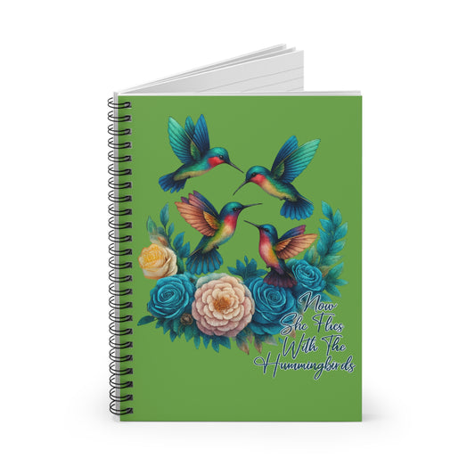 Colorful Hummingbird Spiral Notebook