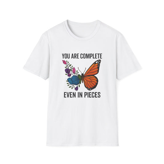 You Are Complete Even in Pieces Butterfly Unisex Softstyle T-Shirt