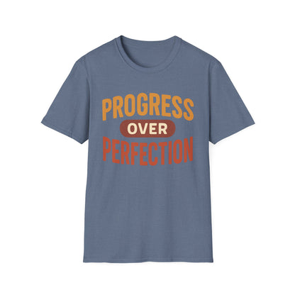 Motivational T-Shirt - Progress Over Perfection
