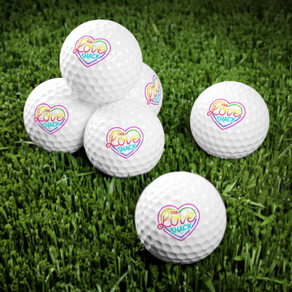 Rainbow Love Shack Golf Balls - Pack of 6